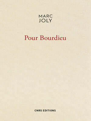 cover image of Pour Bourdieu
